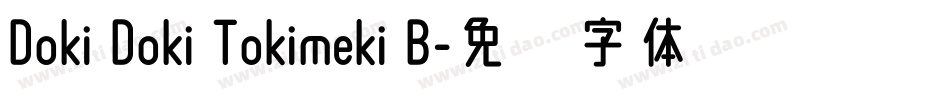 Doki Doki Tokimeki B字体转换